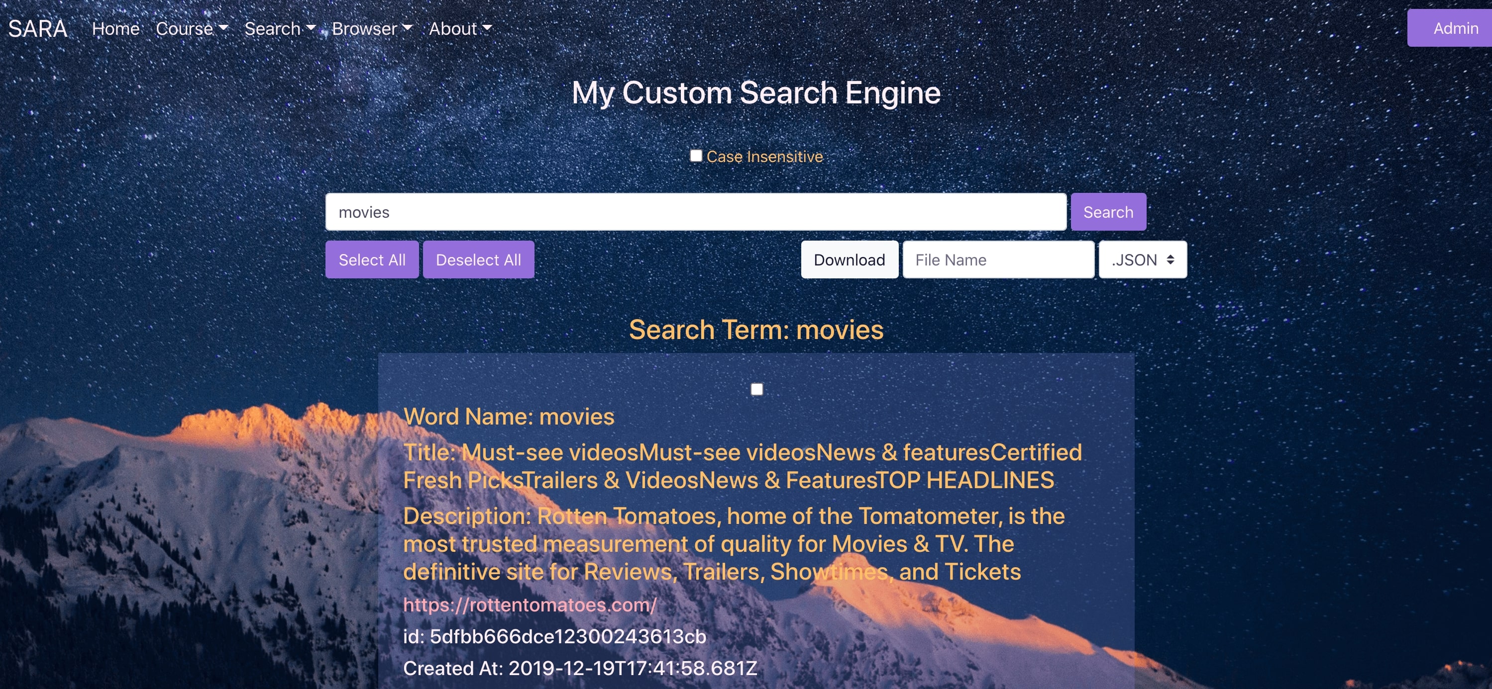 Custom Search Engine